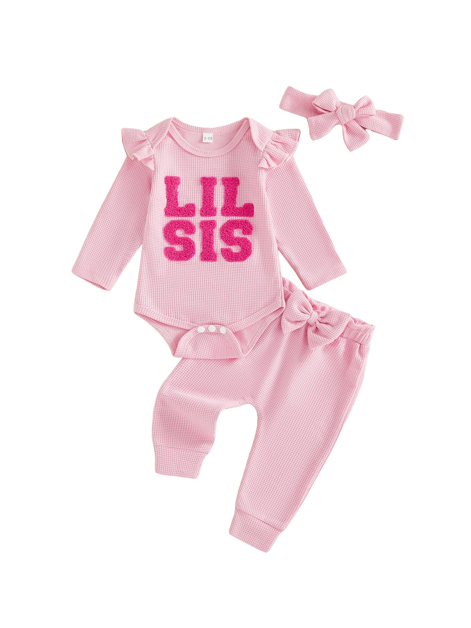 

Adorable Toddler Floral Print Ruffle Sleeve Dress with Matching Bloomers and Headband 3 Piece Set for Spring