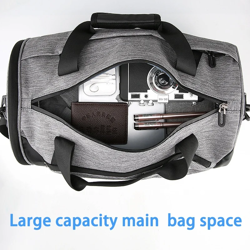 Custom large capacity travel bag Lightweight Waterproof Sports Fitness gym duffel bag Travel Bag With Shoe Compartment