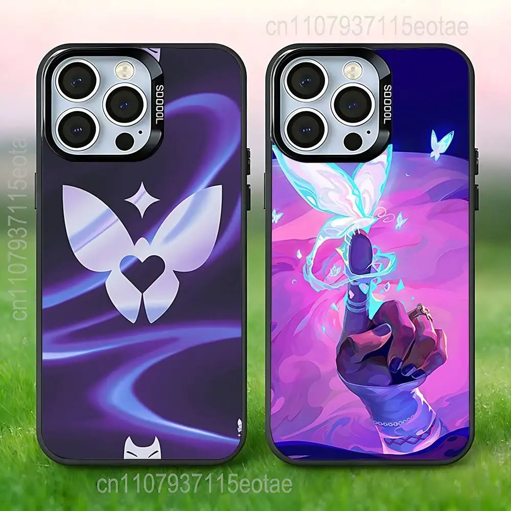 

Popular V-Valorant C-Clove Phone Case For iPhone 17,16,15,14,13,12,11,Pro,Max,Plus,E,Air,Mini Black Tpu IMD Cover