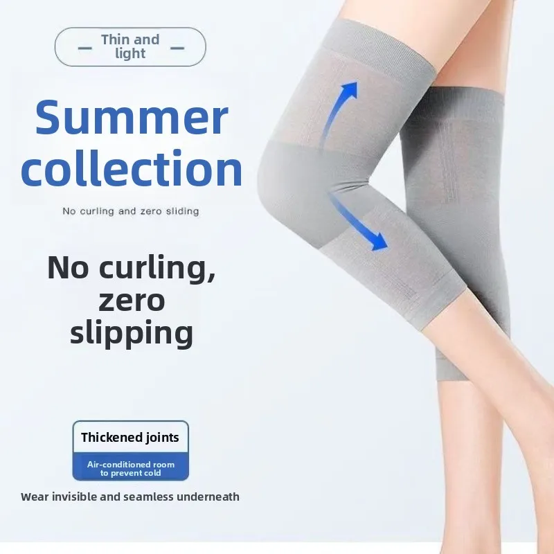 Ultra-thin Warm Knee Pads Thin Ones in Summer Non-slip Non-slip Must-have for Old Cold Legs Breathable Extended Version Unisex