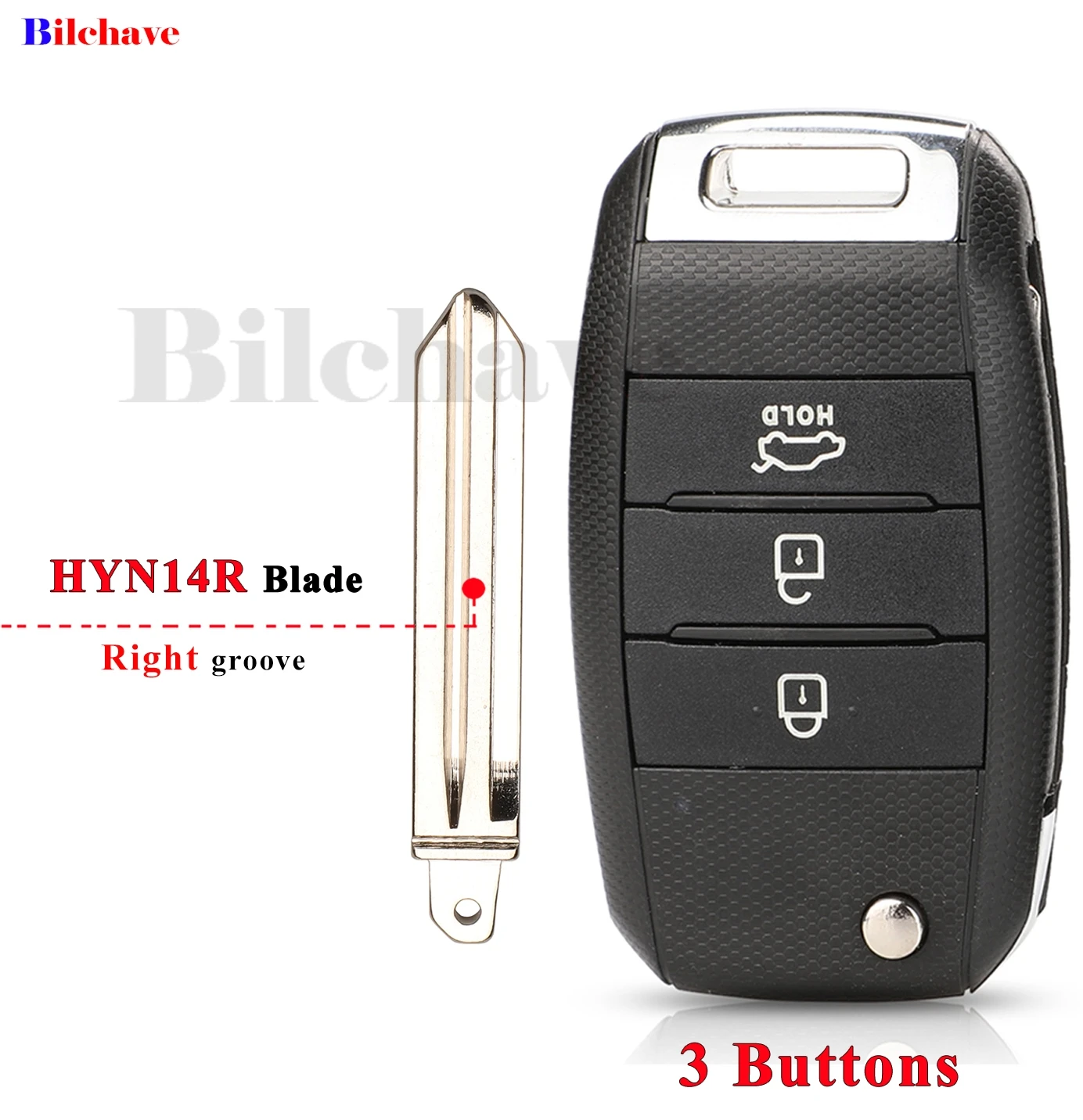 Jingyuqin ID46 Chip 433Mhz 3 pulsanti Flip Car Key Remote Fob per KIA 2016 K4 Carens 2012 dj3244 2012 dj5804 muslimauto