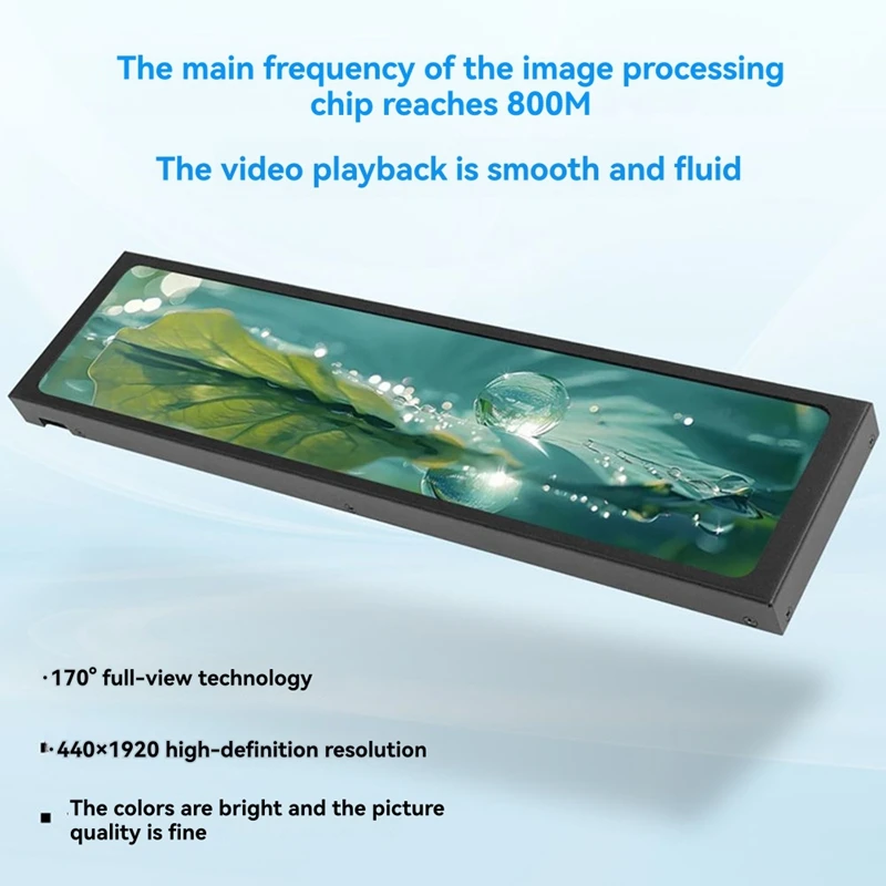 11.26인치 IPS USB 보조 화면(CPU/GPU 모니터링용) USB 롱 보조 화면 디스플레이-A69M 썸네일 2