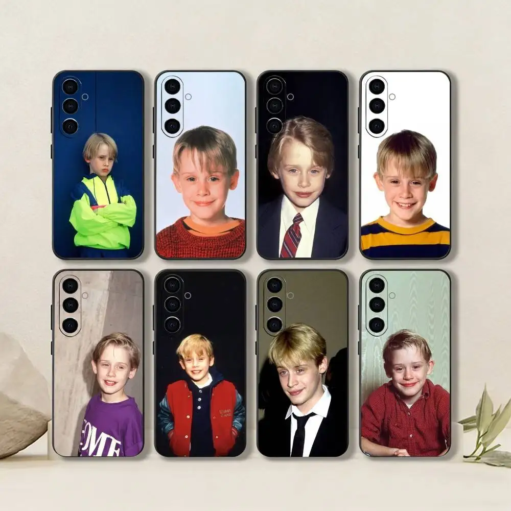 Cute-M-Macaulay C-Culkin-America Actor Phone Case Black Silicone Soft For Samsung Galaxy A73,A72,A71,A70,A53,A52,A51