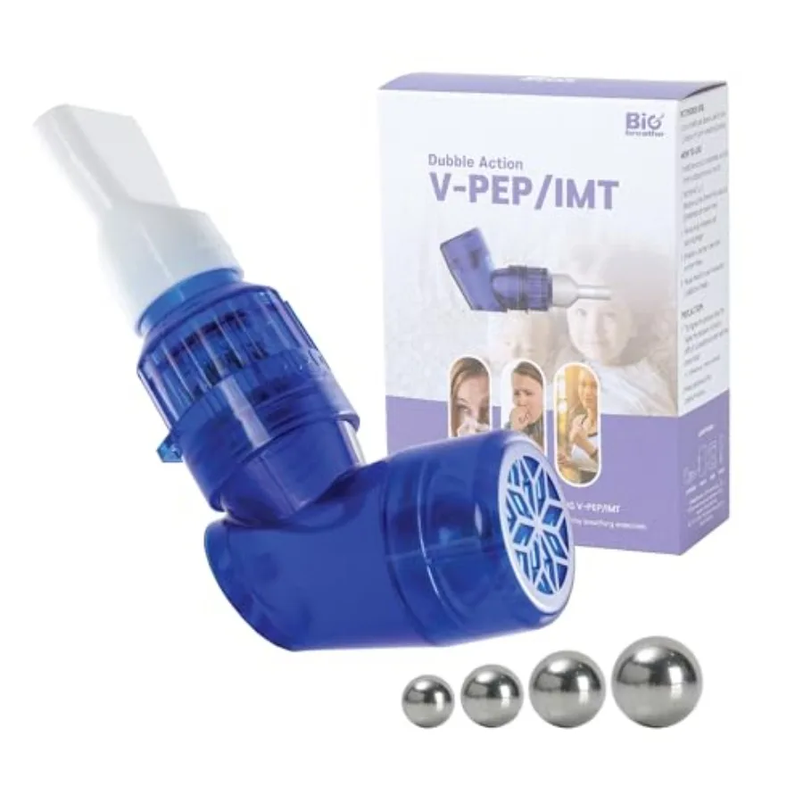 

Bigbreathe VPEP IMT 3in1 Устройство для дыхательных упражнений Расширение легких Облегчение слизи Реабилитация дыхания Портативный с Accesso