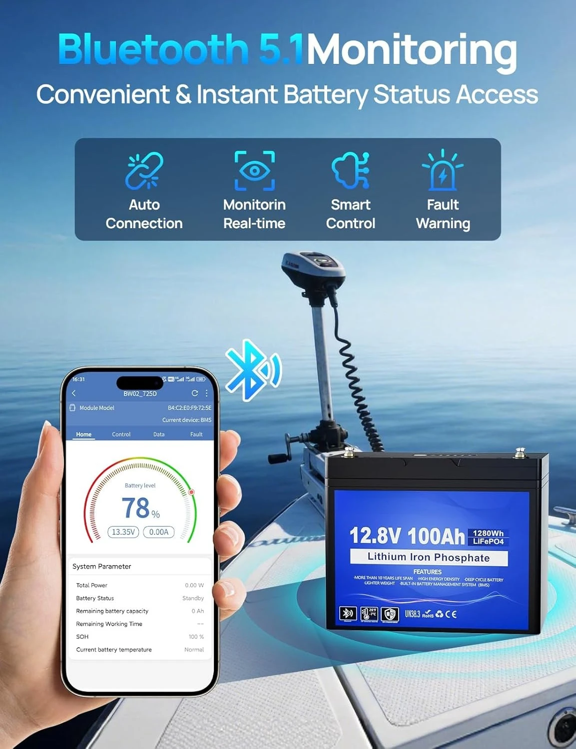 12V 100Ah Lifepo4 T…