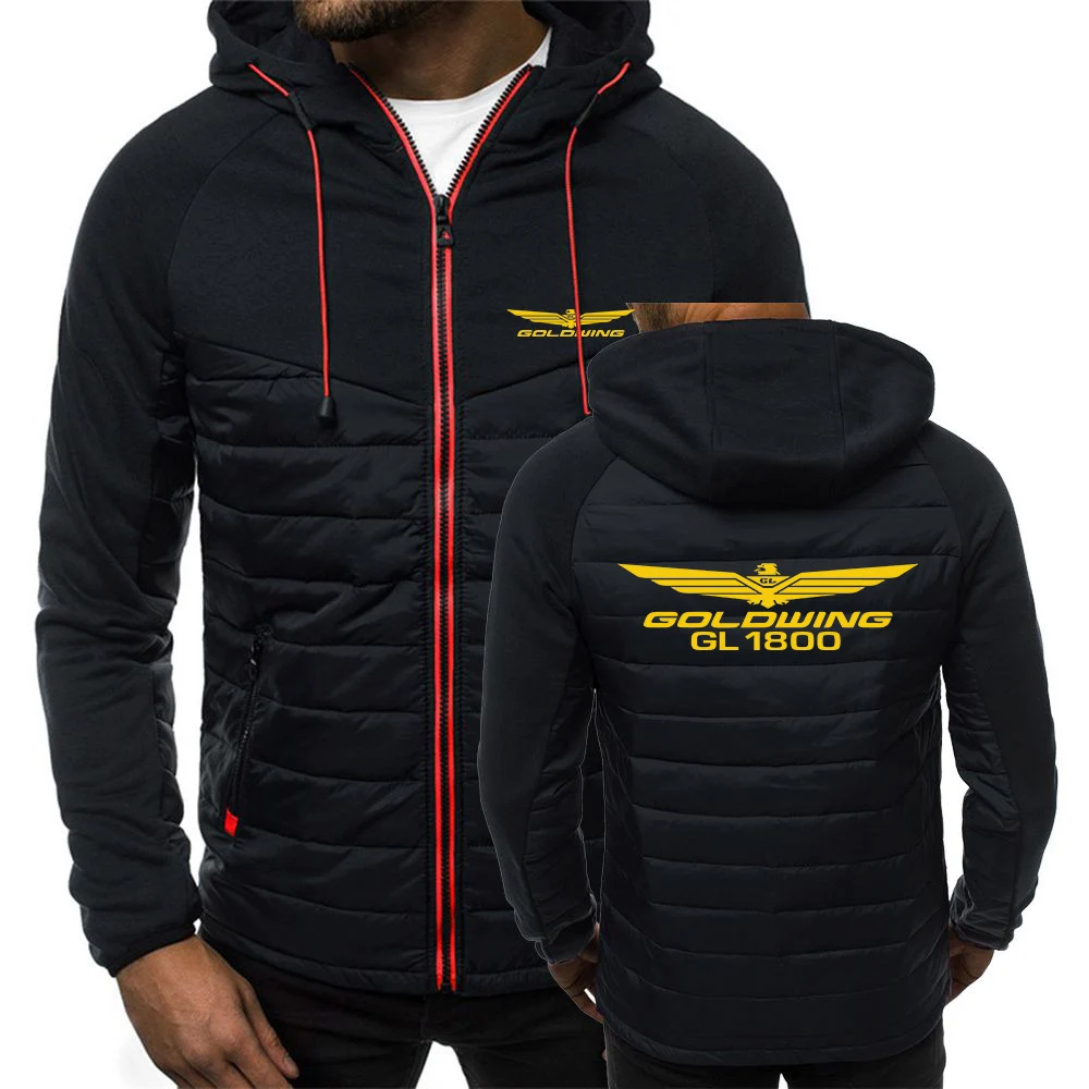 

Goldwing GL1800 Japan Motocycles 2023 Men's New Print Spring Autumn Hoodies Classic Fashion Long Sleeve Padded Zipper Jacket Top