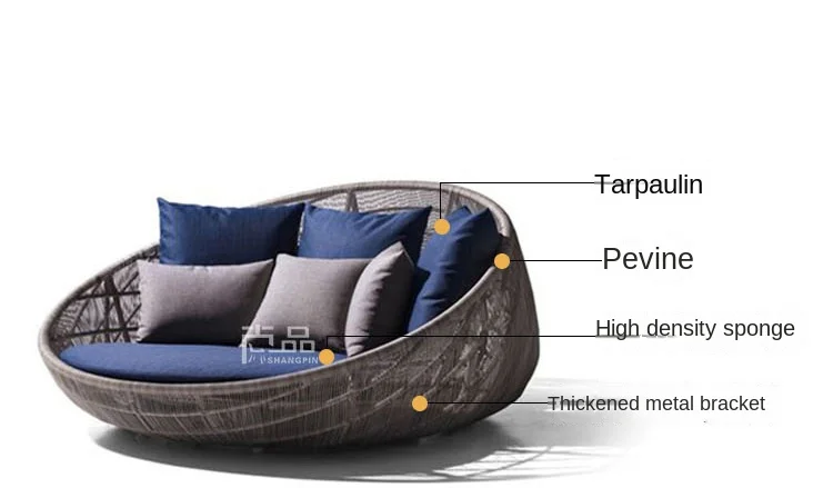 الحديثة في الهواء الطلق الروطان كرسي طاولة القهوة كرسي مزيج الألومنيوم الإطار وسائد للاستخدام الفندق فناء شرفة الترفيه