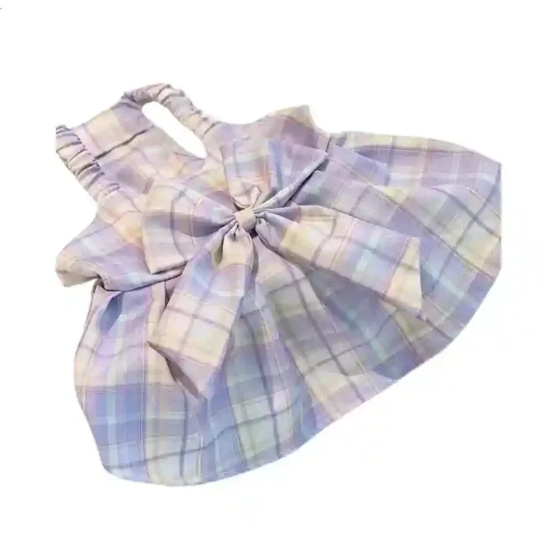 Dog Skirt Pet Spring and Autumn/Summer Dress Strap Skirt Breathable Clothes