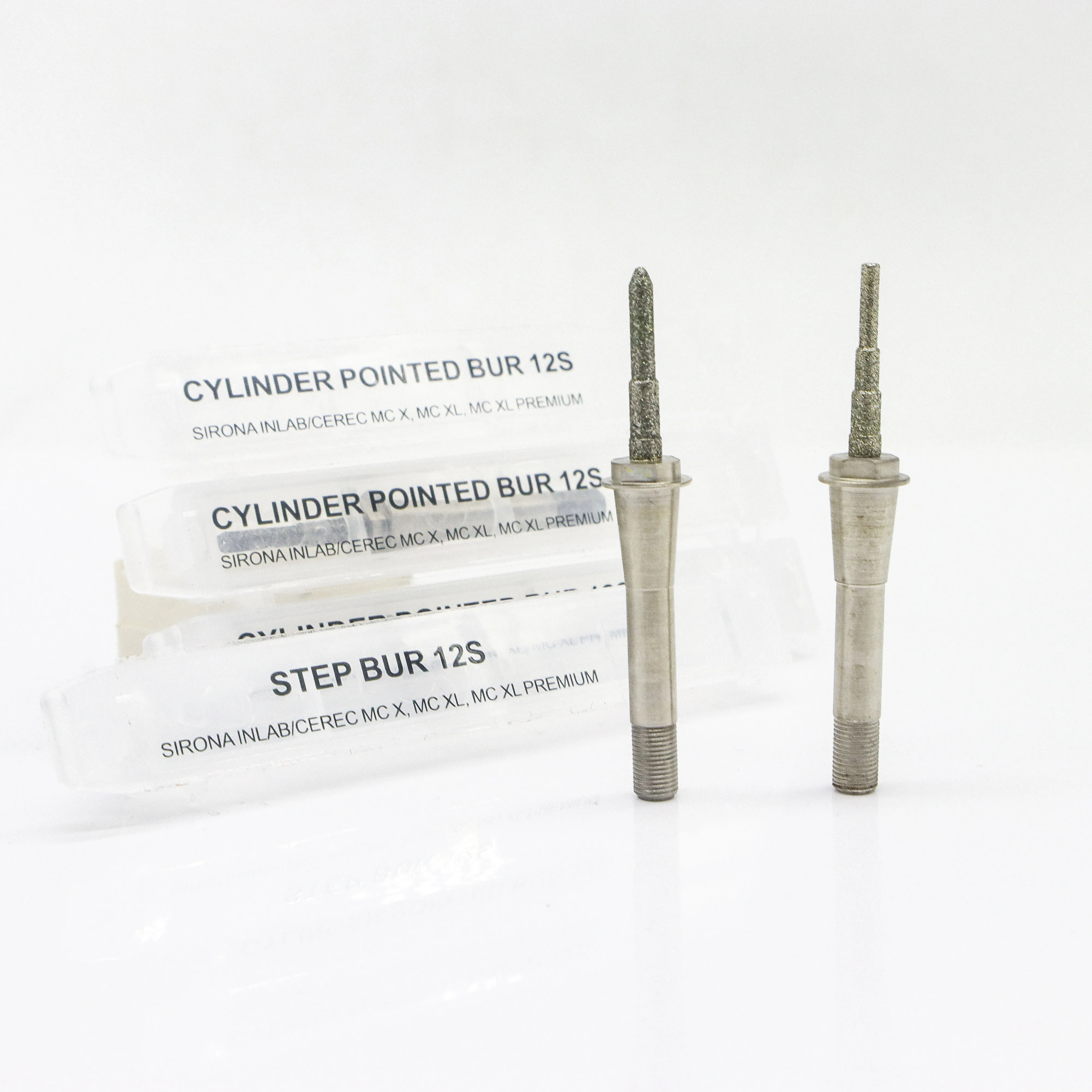Dental Lab Sirona CEREC MCXL Milling Cutter Inlab MCXL Fresa Step Bur20 and Cylinder Pointed Bur12s For Lithium Disilicate Use