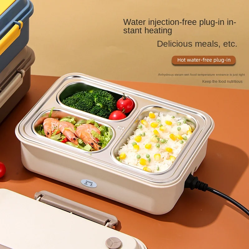 110V 12V 24V/220V 12V 24V Home and Car Electric Lunch Heating Box Plastic/stainless Steel Inner Portable Rice Cooker