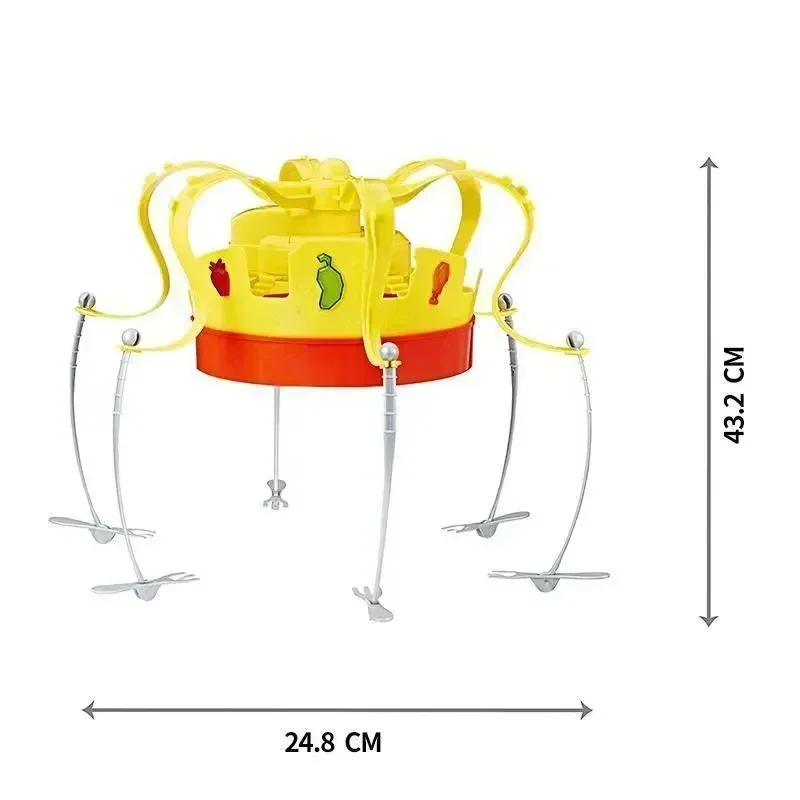 Imagem -06 - Crown tipo Brinquedos para Crianças Chapéu Engraçado Festa Tricky Música Girar Lanche Desafio Comida Novidade Chapéu