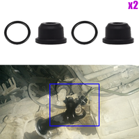 2Sets For Peugeot 807 806 Expert 1007 206 406 607 Z8 New Auto Clutch Slave Master Cylinder Pipe Seal Repair Rubber Black