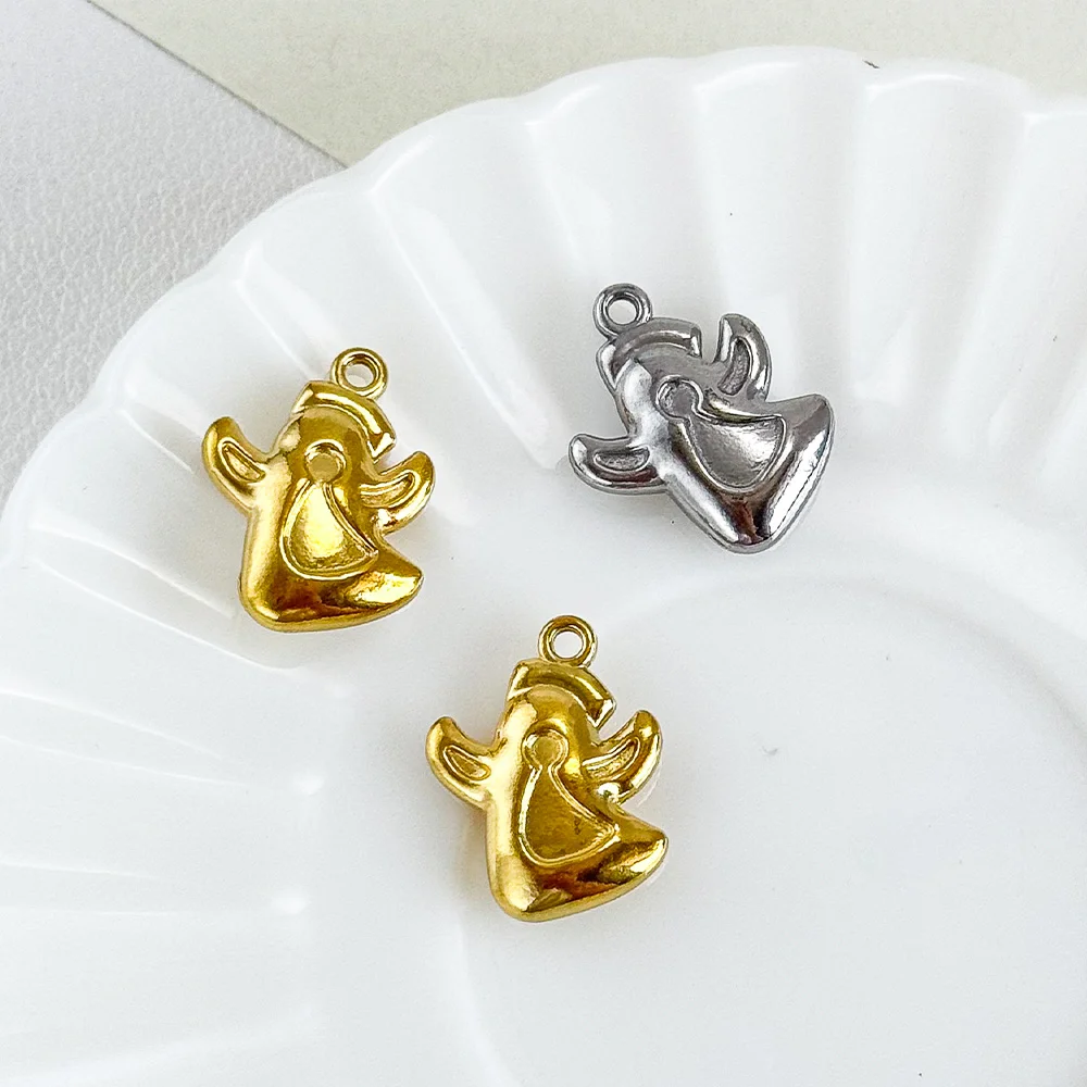 

Cordial Design 12*14MM 100Pcs DIY Stainless Steel Pendant/Ghost Shape/Charms For Bracelet/Hand Made/Jewelry Accessories #195326
