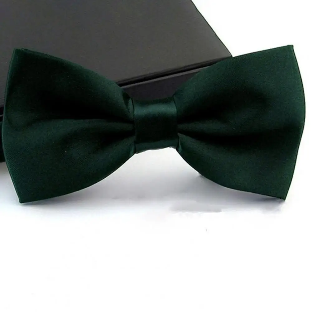 Classic Bow Tie Elegant Detachable Men's Bow Tie for Business Suit Coat Adjustable Solid Color Formal Accessory Adjustable Bow