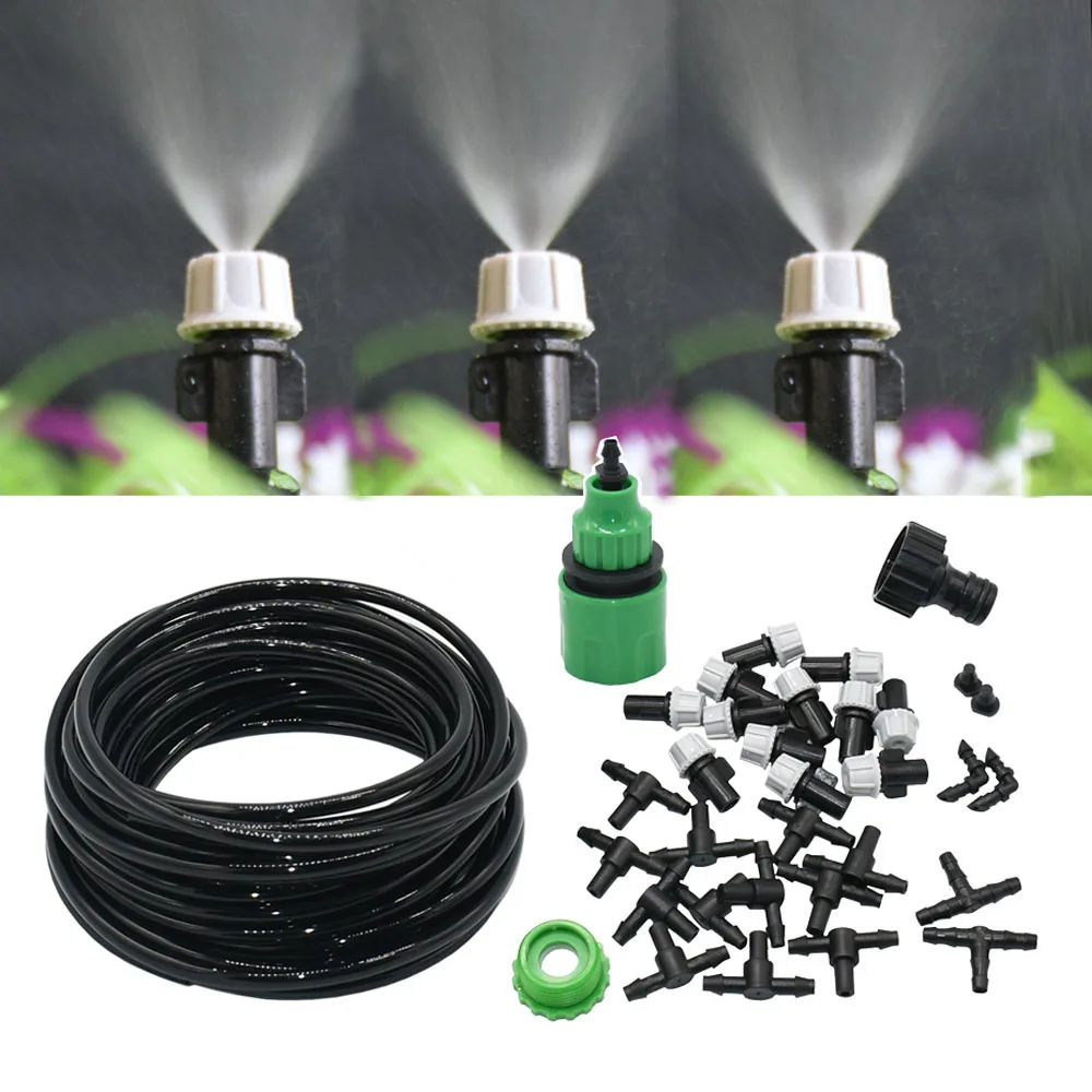 

10M Outdoor Water Misting Cooling System Plants Sprinkler Moisturizing Dust Removal Fogger Garden Supplies Irrigation Tool