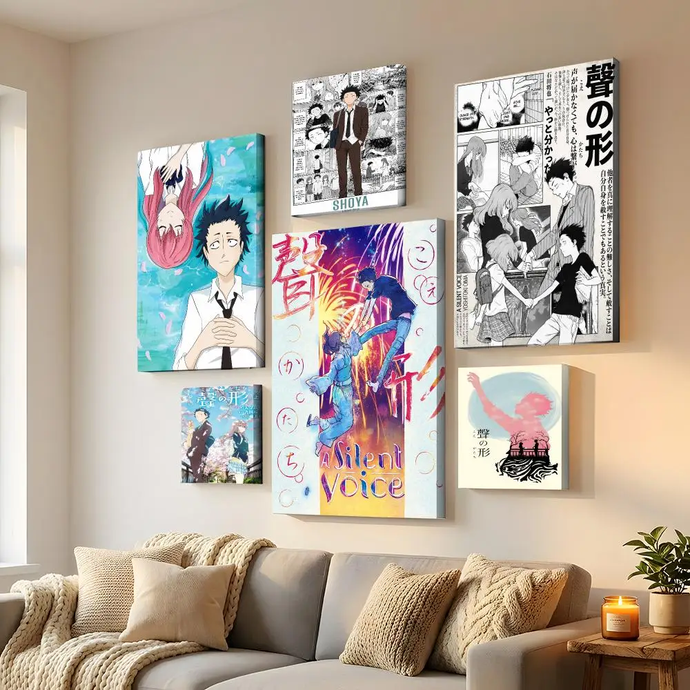 Anime S-Silent Voice Framed Wall Painting HD Canvas Wall Art | Optional Framed/Unframed | Modern Entryway Home Decor