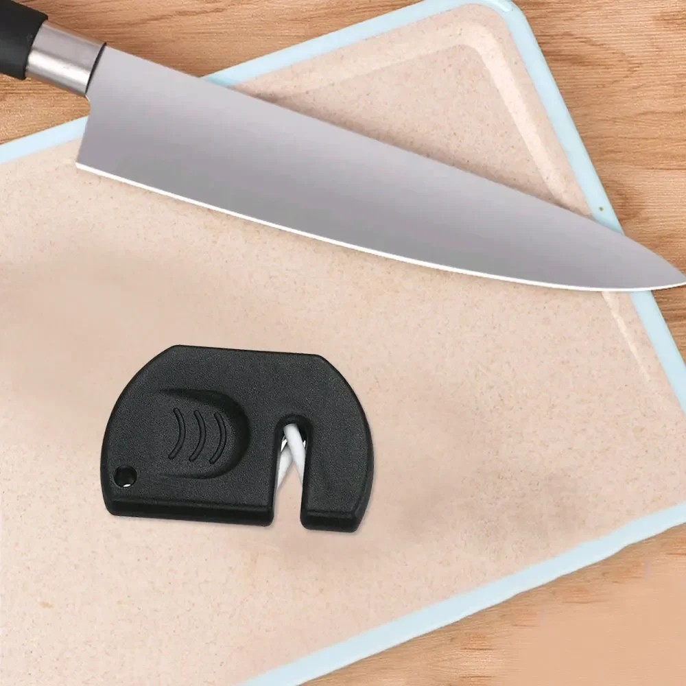 1x Knife Sharpener Pocket Ceramic Sharpen Diamond Tool Scissor Sharpen Gears Hook Carbide Knife Whetstone Outdoor Multi Tools
