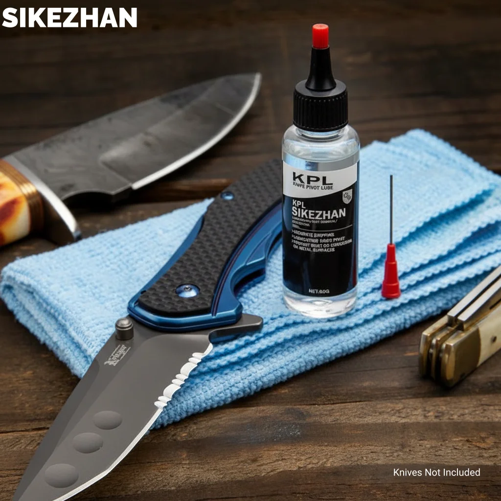 Lubricante pivotante para cuchillos de 60G – Preventivo de la corrosión del protector de cuchillos – Protección contra el óxido segura para alimentos y limpiador a base de agua de SIKEZHAN