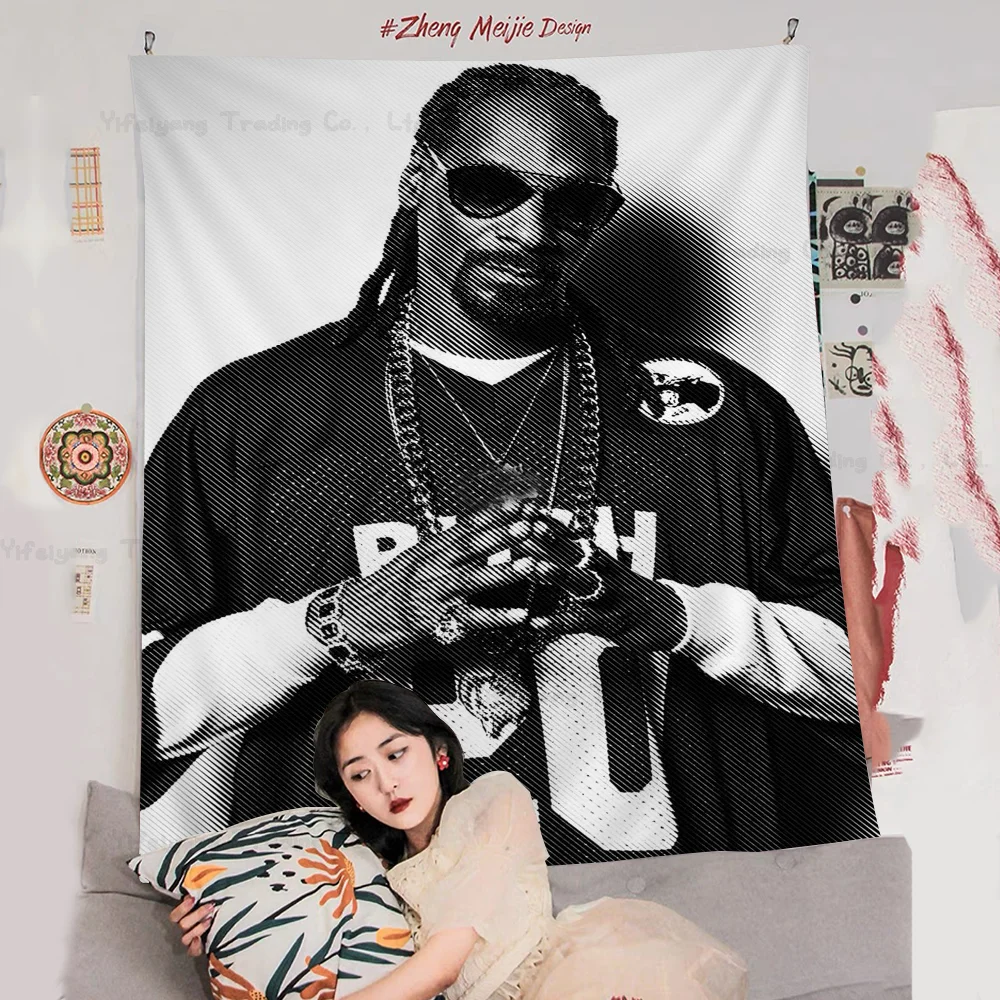 Snoop Dogg Singer Star Music Colorful Tapestry Wall Hanging Hanging Bohemian Wall Tapestries Mandala Wall Hanging Sheets