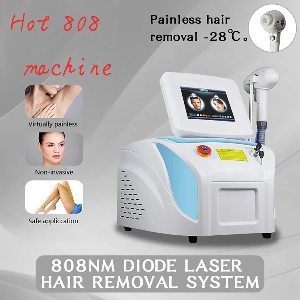 Hot Selling Ice Titanium 3-wavelength Diode Hair Removal 808nm Diode Skin Rejuvenation Hair Removal Machine Factory Discount
