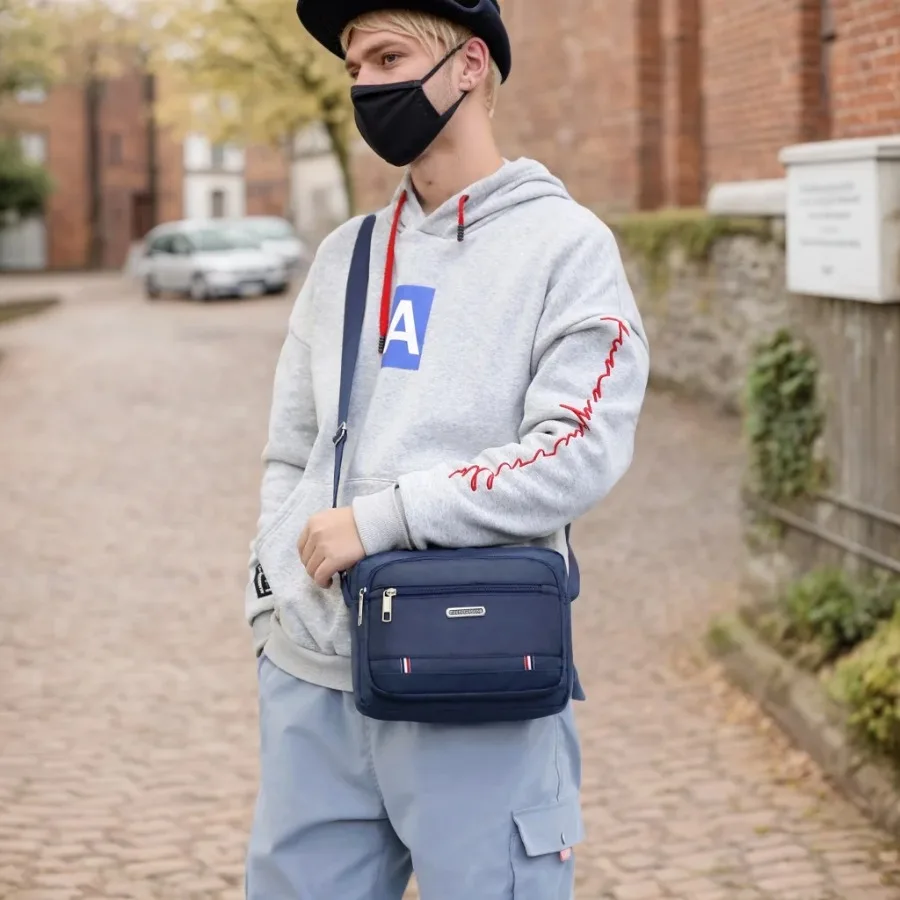 

new crossbody bag men's large-capacity leisure men's single shoulder bag Oxford cloth Business backpack waterproof travel bags