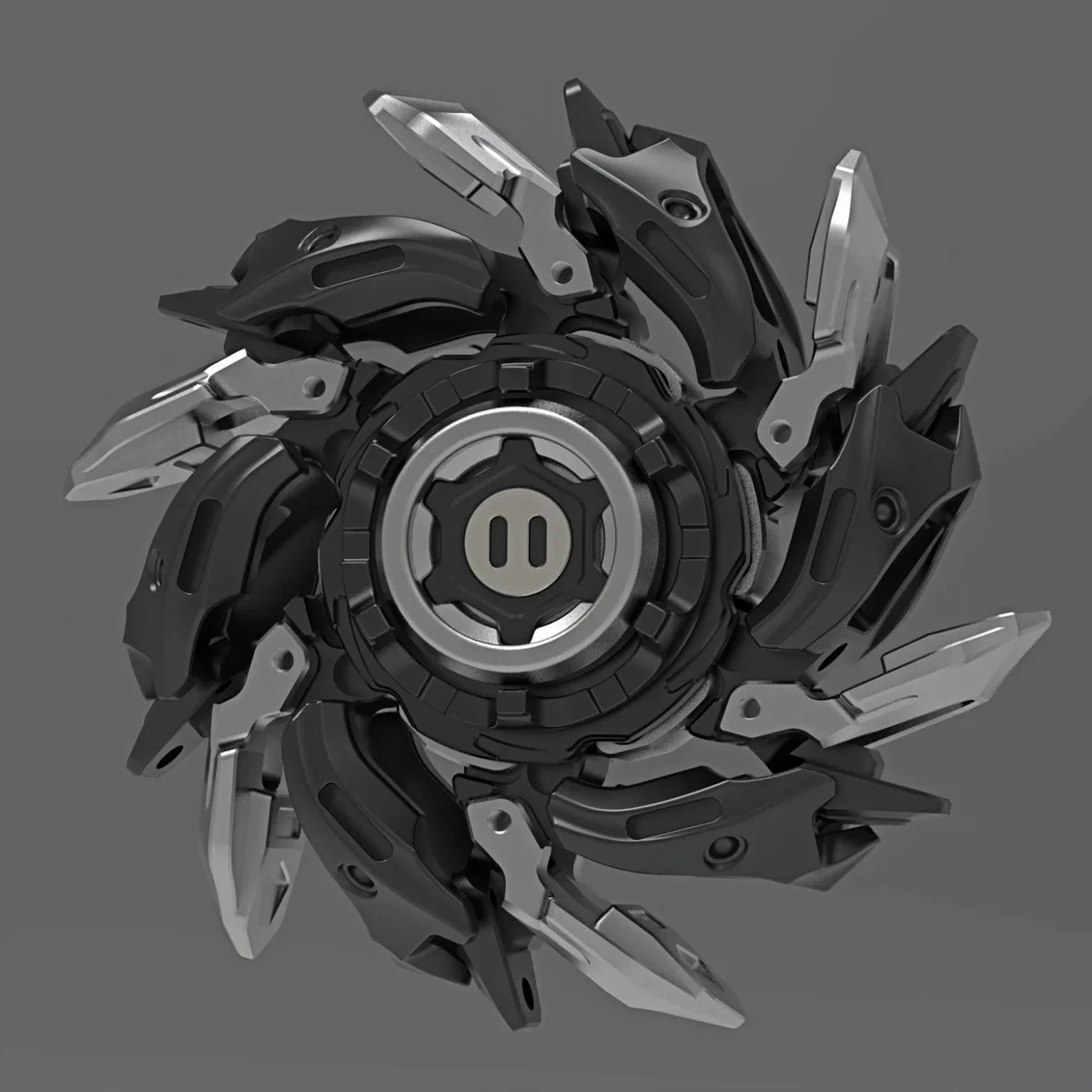 YEDC Tyrant Magnetic EDC Fidget Spinner 18-Blade Mechanical Decompression Toy