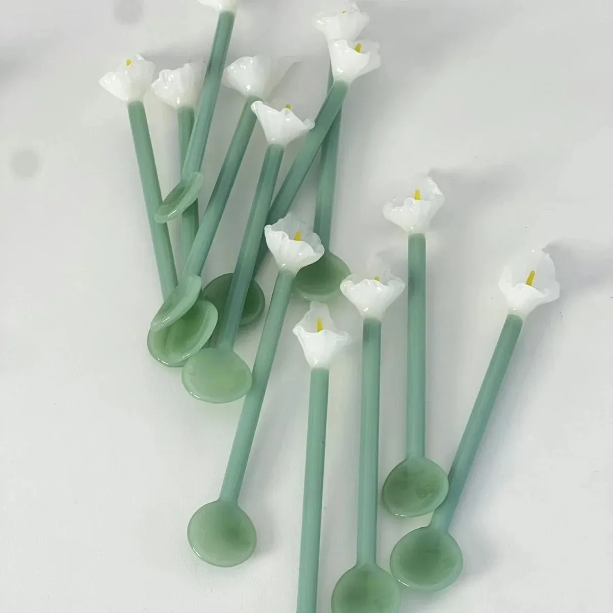 

Horseshoe lotus animal cartoon bear glass spoon dessert spoon coffee cup stirring spoon long handled spoon yogurt spoon