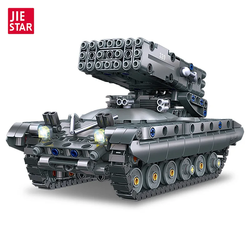 TOS-1A Flamethrower Building Blocks - 1/35 Scale Model Kit, DIY Military Series for Enthusiasts