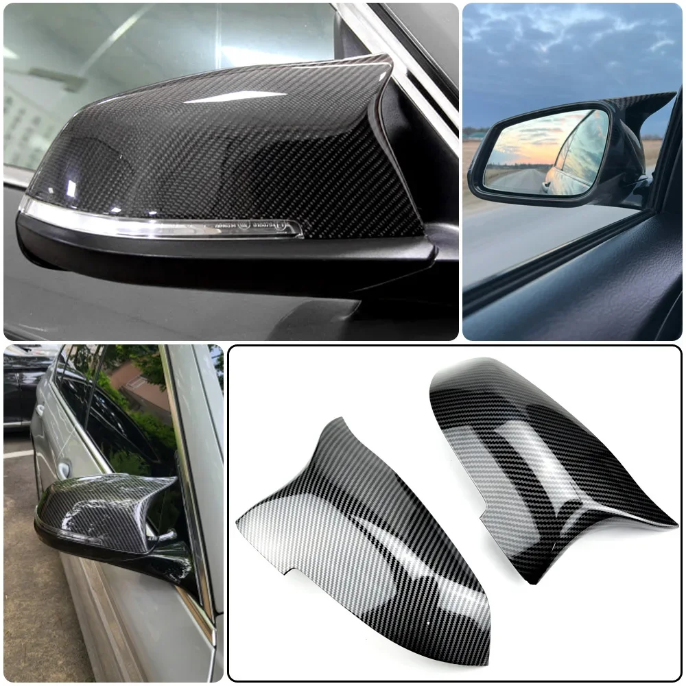 

For BMW 5seriesF10 F18 2014-2017 Replacement Rearview Side Mirror Covers Cap car Accessories Carbon Fiber Gloss