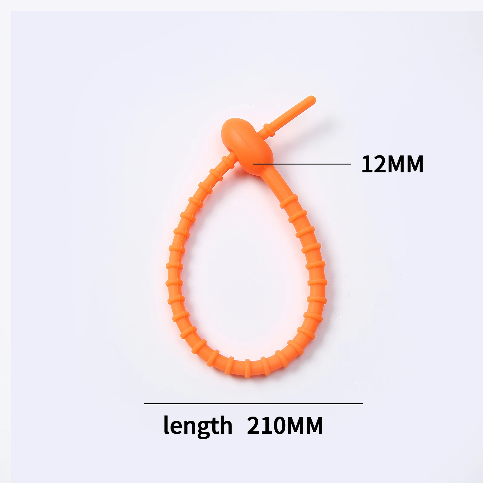 KeyChain Tag Rope Silicone Rubber Loop, DIY Key Holder