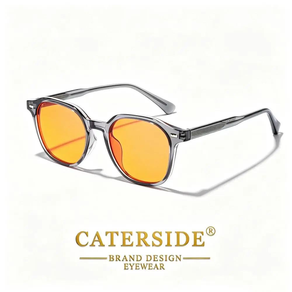 CATERSIDE Modische Herren Anti-Blaulicht-Brille AR Antireflexbeschichtete Gläser TR-90 Eckiger Rahmen 99% Schutz Gaming-Brille – Detail 16