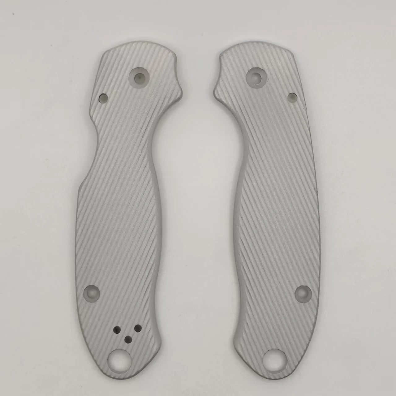 1 Pair Radial Stria Aluminium Alloy Handle Scales for Spyderco C223 Para3 Knives