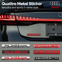 3D Metal Car Rear Trunk Emblem Fender Side Sticker for Audi Quattro A5 B7 Q7 A3 A4 B8 A6 TT R8 A8 A7 Q5 Q3 C7 S3 A1 B5 Q2 Sport