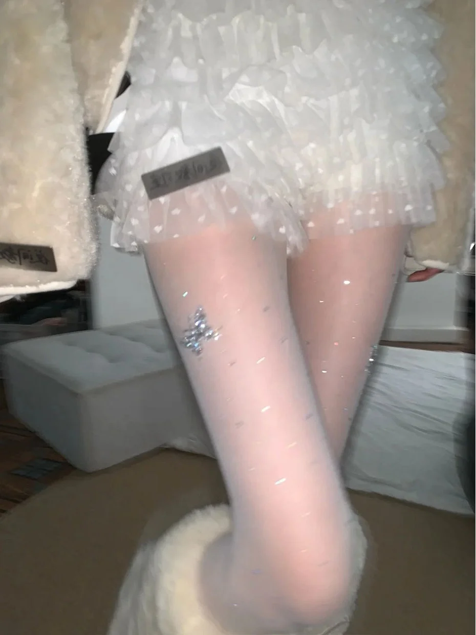 Shantui High Waist Glitter  Design Women's Stockings Long Pants Casual Polyester Fiber Sexy Hot Pants Chinese Made
