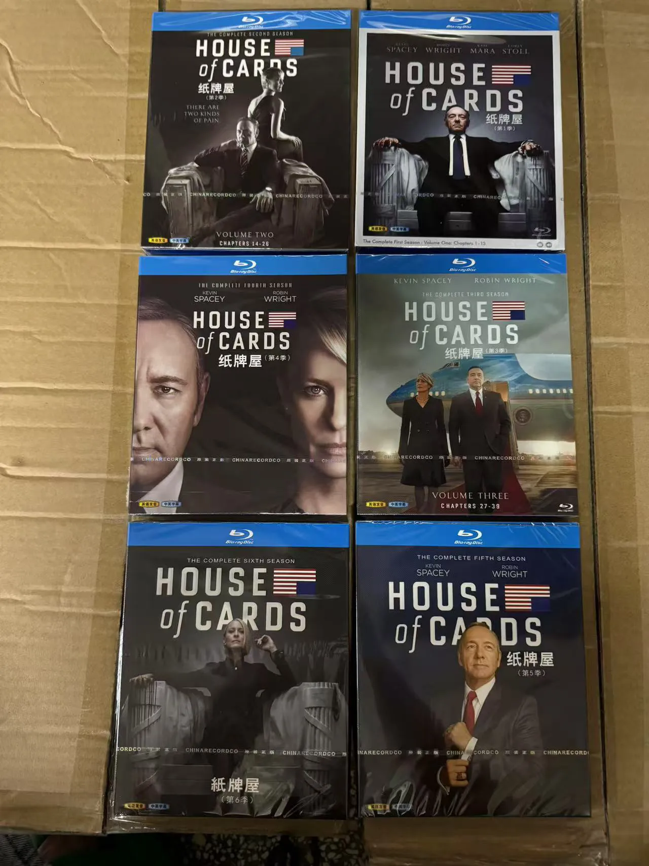 

Комплект Blu-ray дисков «Дом карт» (House of Cards), сезоны 1-6, полная коллекция, 14 дисков, 1080p HD, английский звук с китайскими субтитрами