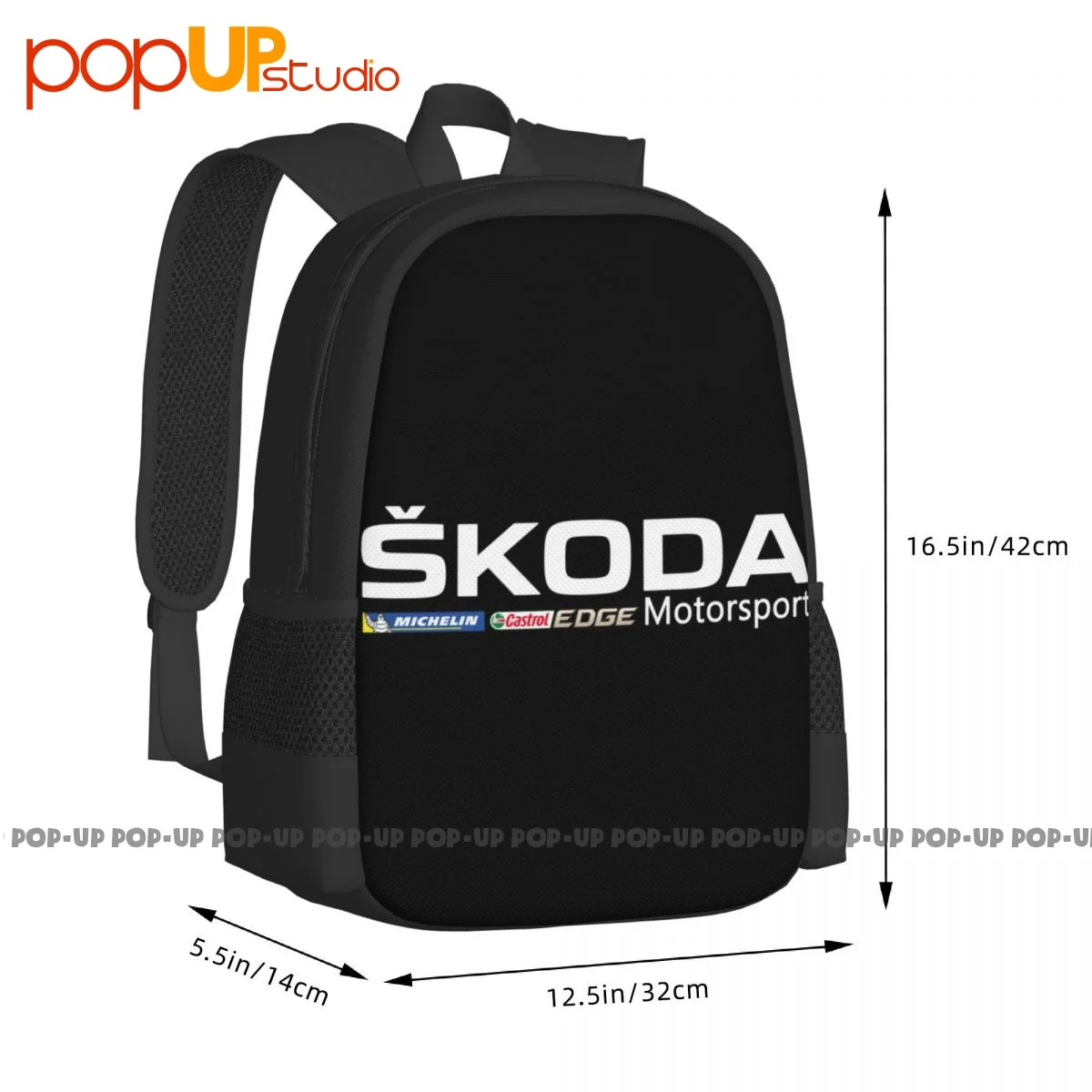 Skoda Motorsport Rally Fabia Wrc S2000 Racing Sport Car 2018 Backpack Large Capacity Backpack Art Print