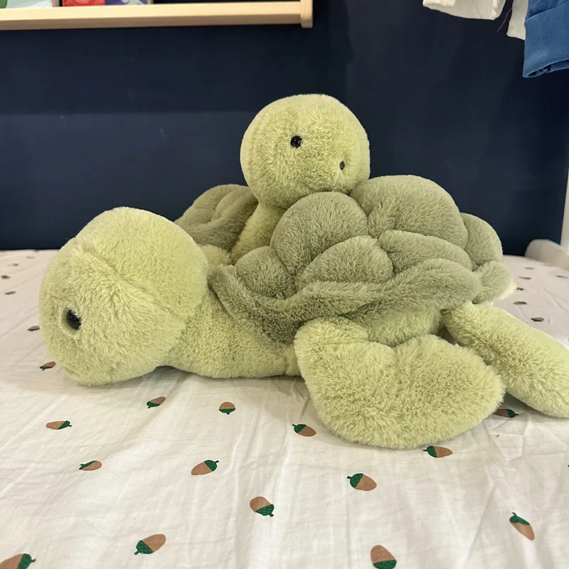 Cute cute little turtle doll plush toys green turtle doll children soothing cloth doll birthday gift