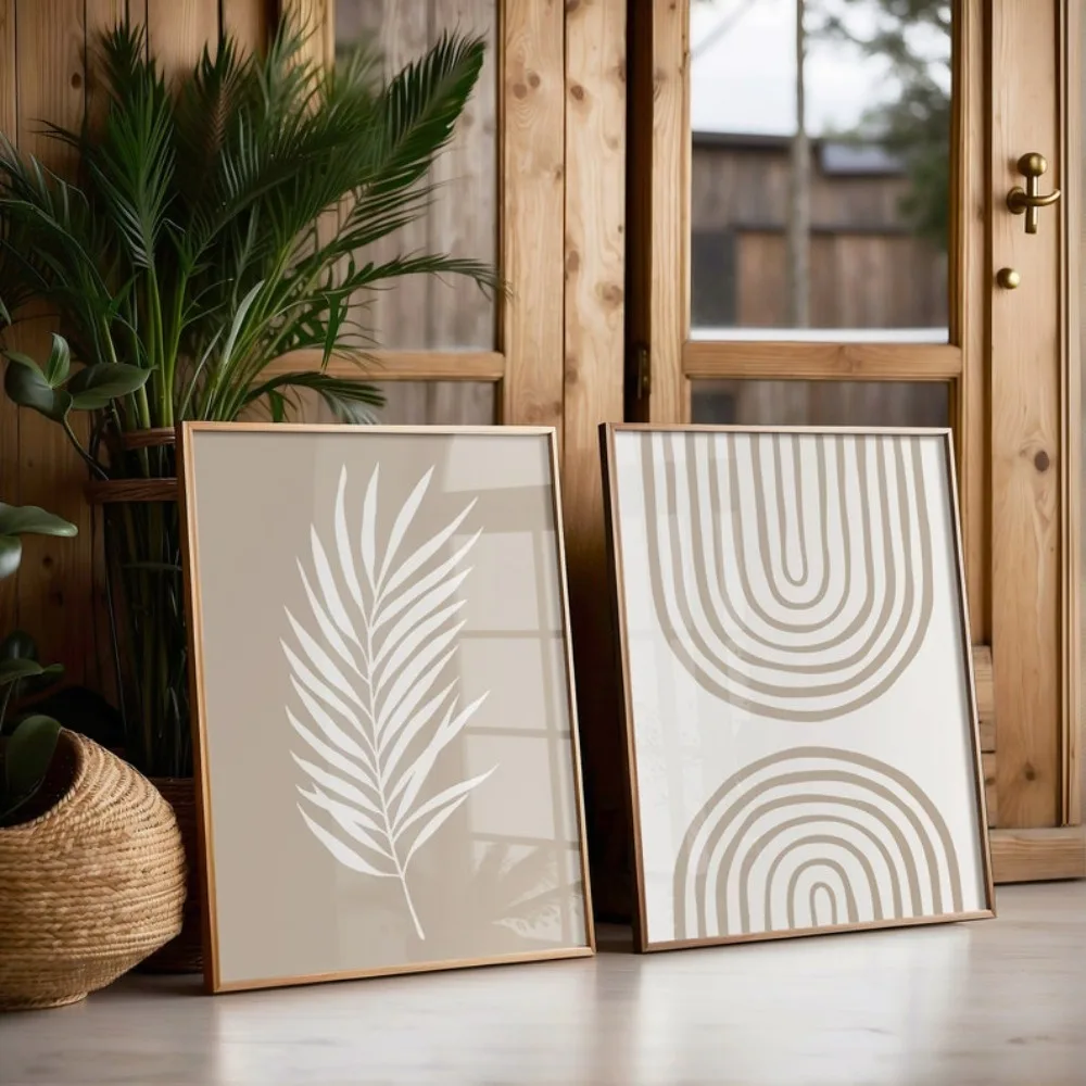 Set Of 2 Beige Boho…