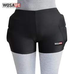 WOSAWE Adult's Motorcycle Motocross Shorts Hip Padded Moto Shorts Skiing Skating Riding Shorts Outdoor Sports