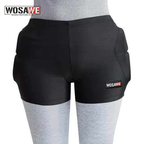 WOSAWE Protector de cadera para motocicleta para adultos, pantalones cortos de Motocross, protección acolchada de cadera, figura de Moto, esquí, patinaje, estera protectora para montar