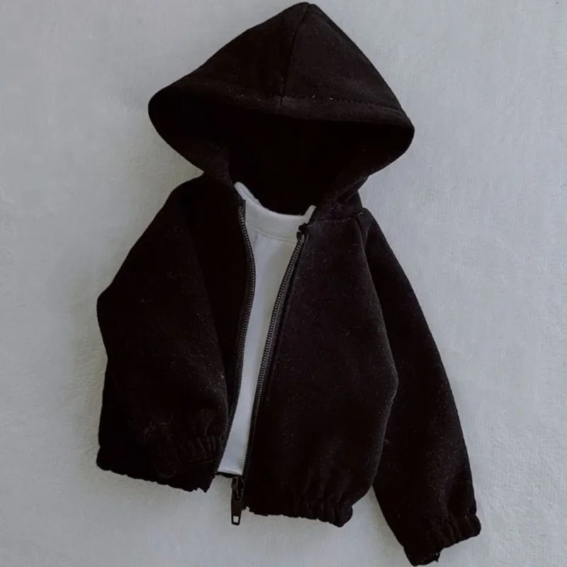 1/4 1/3 Doll\'s Clothes for 42-46cm,60cm,62cm,65-68cm Bjd Doll Hooded Jacket White/grey/black Coat Doll Accessories,no Doll