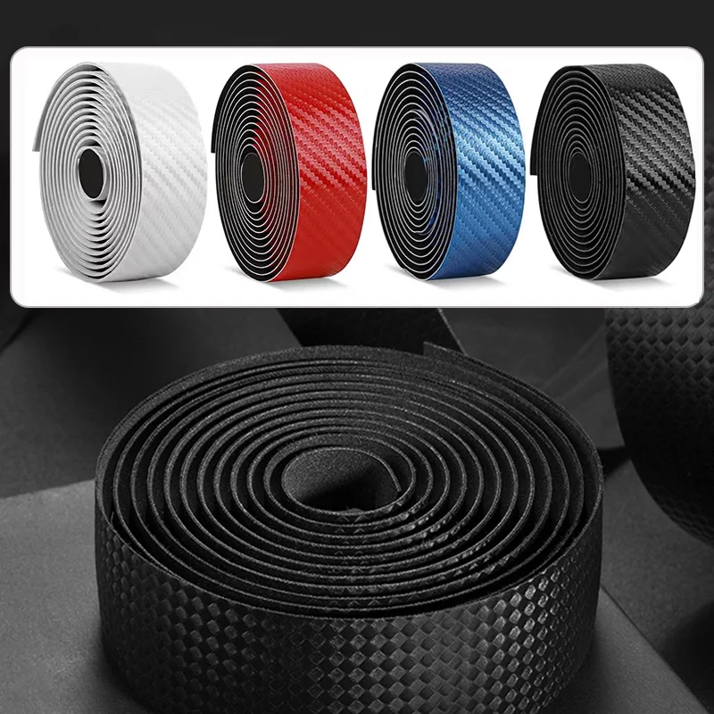 

Carbon Pattern Bicycle Handlebar Tape PU+EVA Comfortable Road Bike Handle Bar Tape Cork Anti-slip Racing Bar Belt Cycling Parts