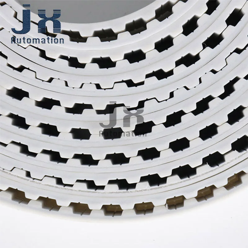 W20mm*12m Length White Polyurethane Open Steel Wire Core Synchronous Belt H Type PU Transmission Belt