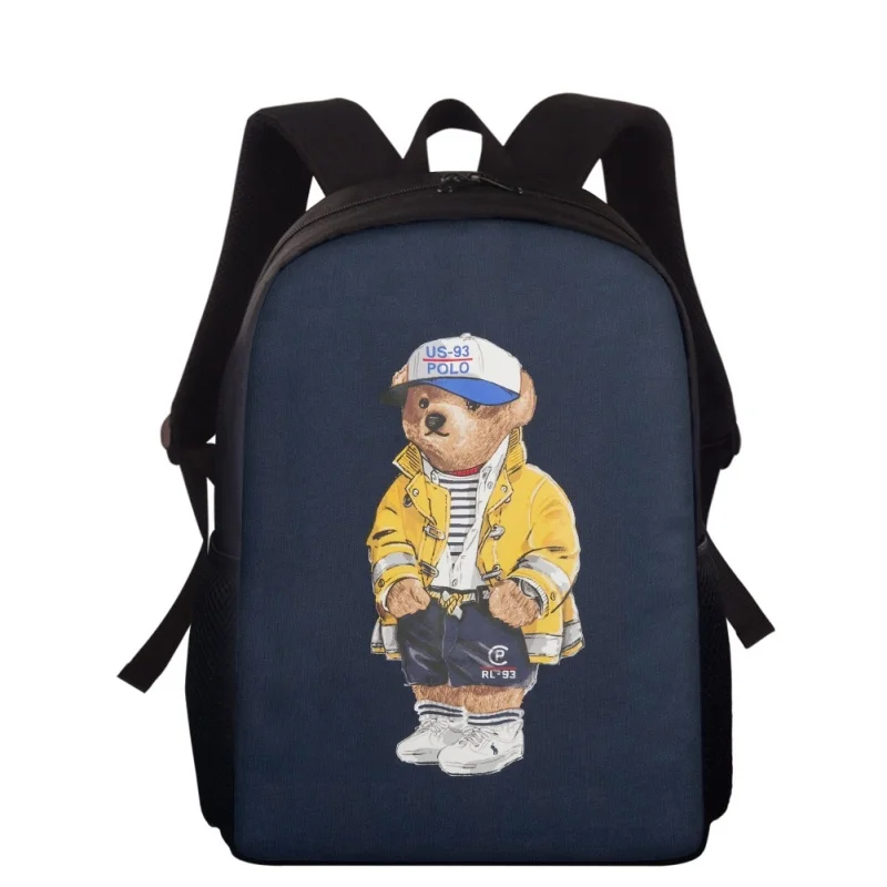 Wild Mini Bear Series Printing Backpack For Kids Children Schoolbag Teen Boys Girls Bag School Student Large Capacity Backpack