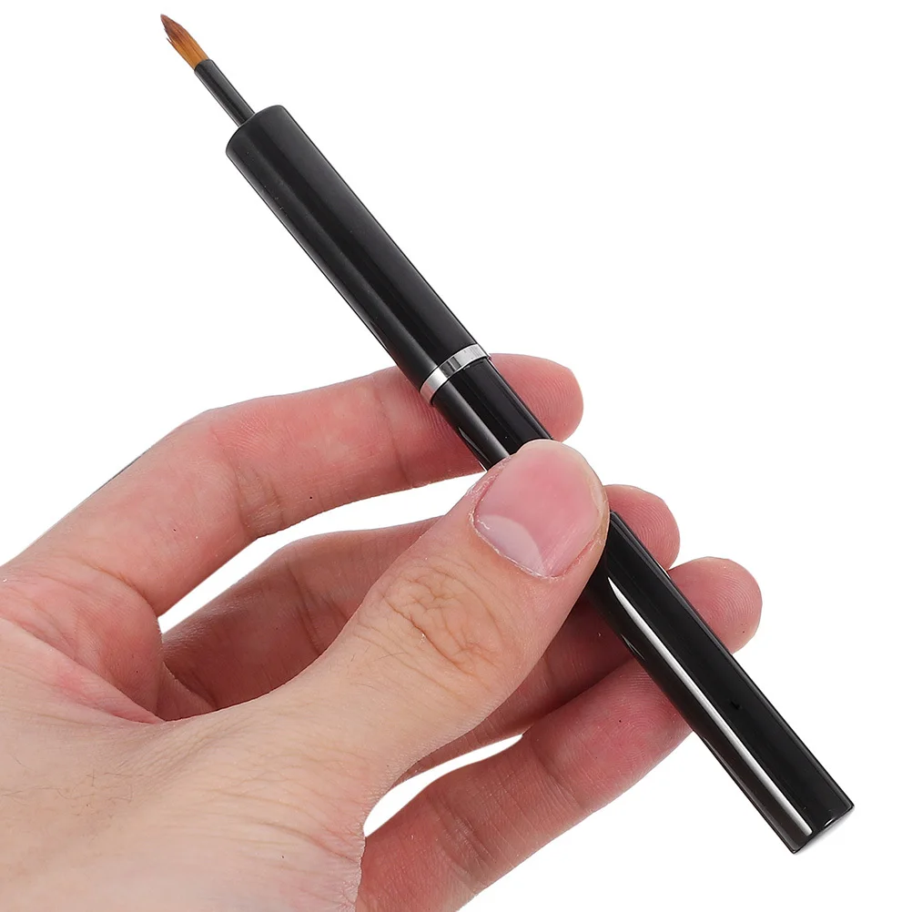 2 stücke Lippen Pinsel Make-Up Werkzeuge Lip Gloss Applikator Tragbare Einziehbare Lippenstift Pinsel Concealer Zauberstab Dual-Ended Set