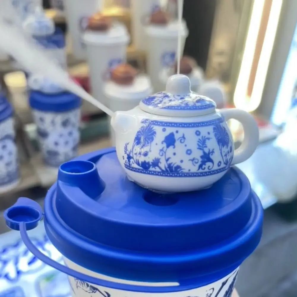 

40ml Flower Porcelain Teapot Exquisite Chinese Style Mini Ceramic Teapot Ornaments Home Decoration Traditional