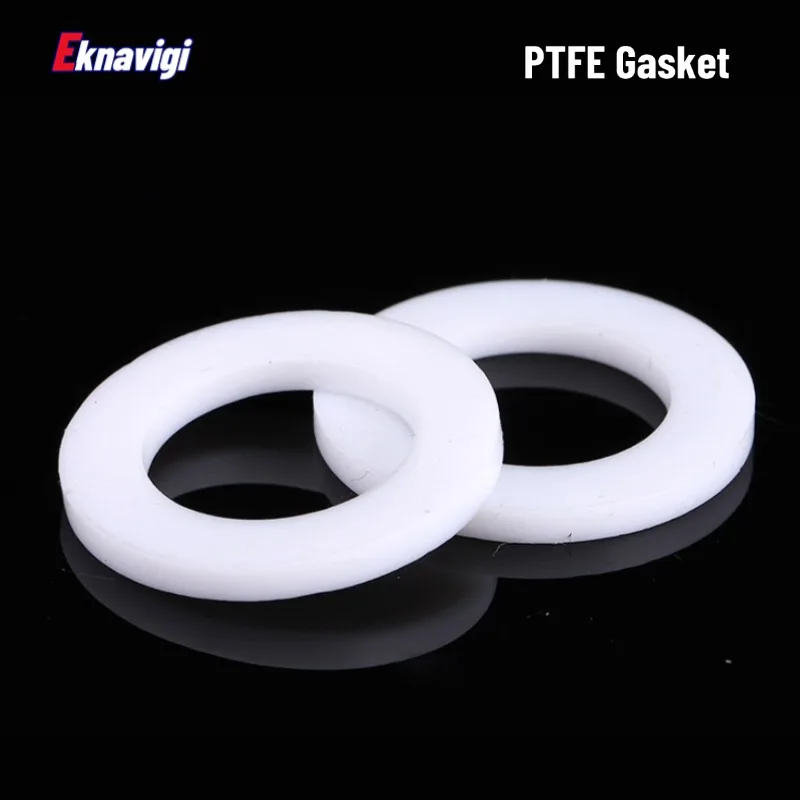 10/20/30/50PCS Micro PTFE Gasket Inner Diameter 3 4 5 6 8 MM Thickness 2 2.5 3MM High Temperature Resistant Flange Gasket