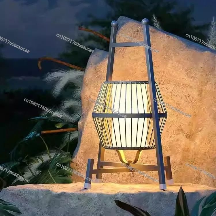 

Портативная лампа на солнечной батарее, уличная садовая лампа для виллы, водонепроницаемая напольная лампа