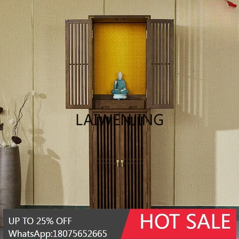 

SGF God of Wealth Offering Table Solid Wood Buddhist Shrine Chinese Buddhist Cabinet Offering Table