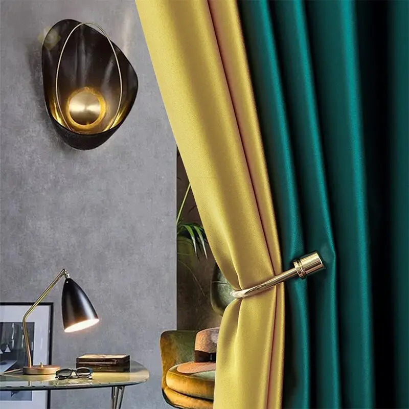 Nordic Modern Minimalist Curtains for Living Room Bedroom Hotel Shading Sun Protection Satin Engineering Custom Size